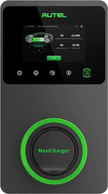 AC_wallbox_LCD_screen_Black_Front normaal