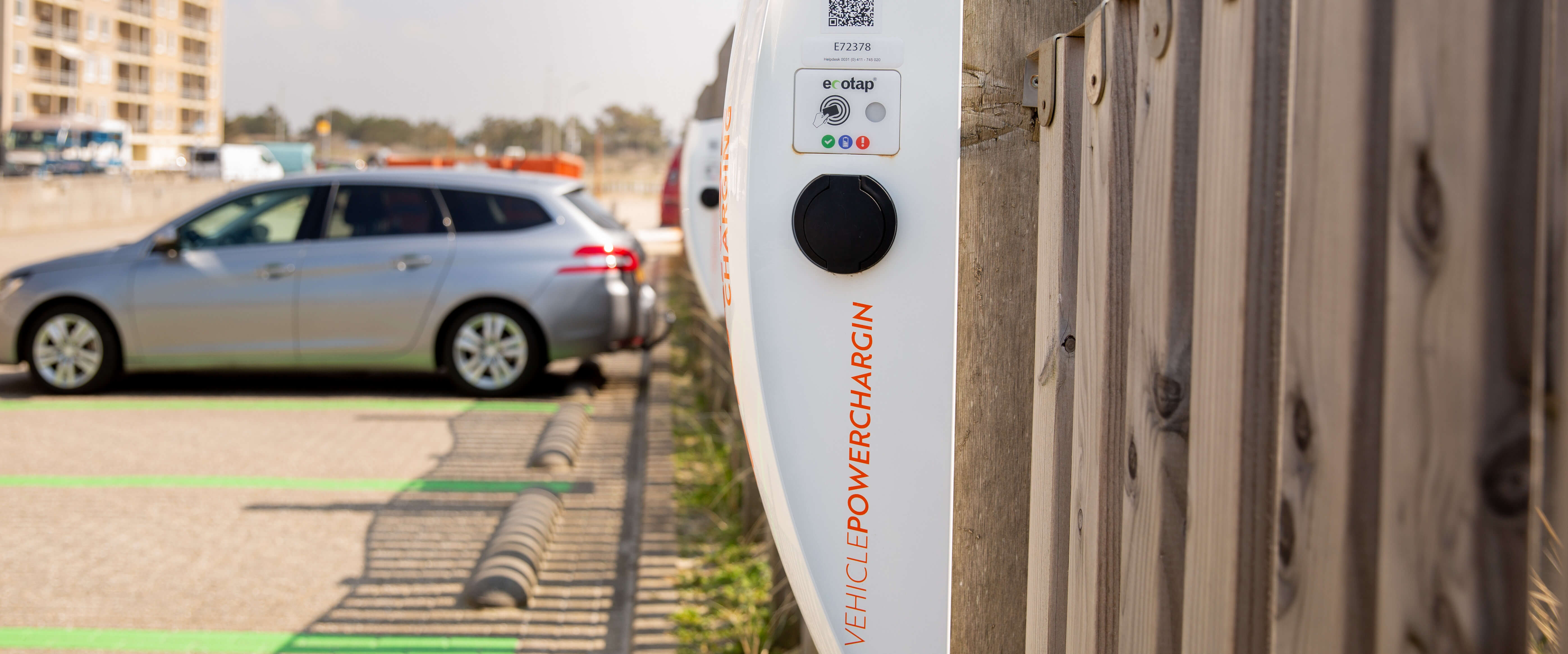 Ecotap parkeerplaats